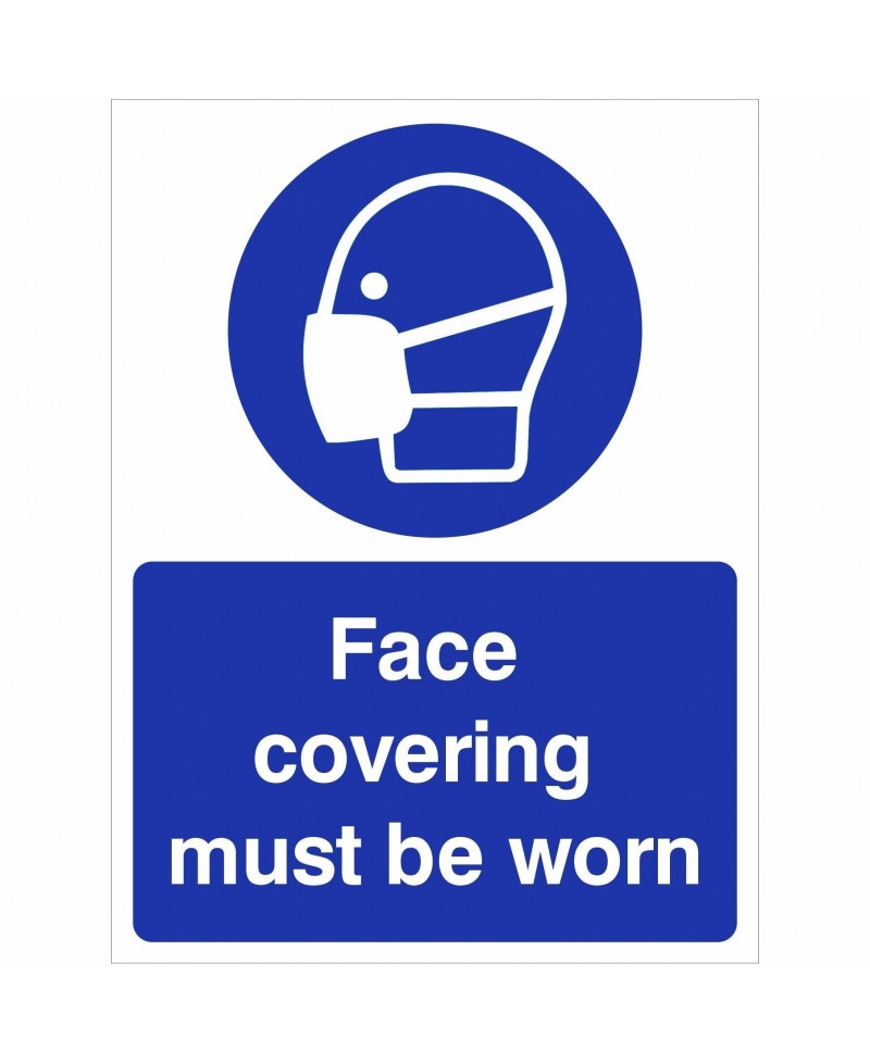 Face Covering Must Be Worn Sign