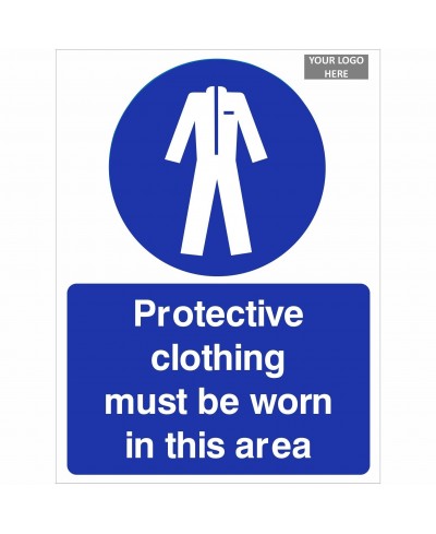 Protective Clothing Must Be Worn In This Area Sign