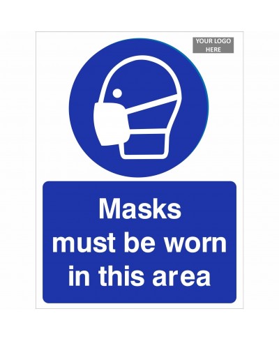 Masks Must Be Worn In This Area Sign