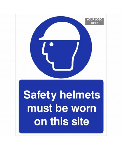 Safety Helmets Must Be Worn On This Site Sign