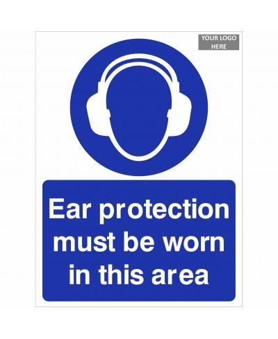Ear Protection Must Be Worn In This Area Sign
