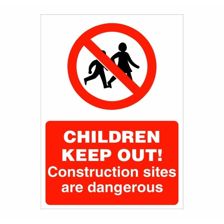 Children Keep Out Construction Sign