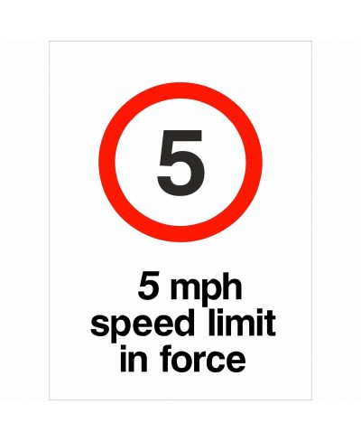 Speed Limit In Force Sign
