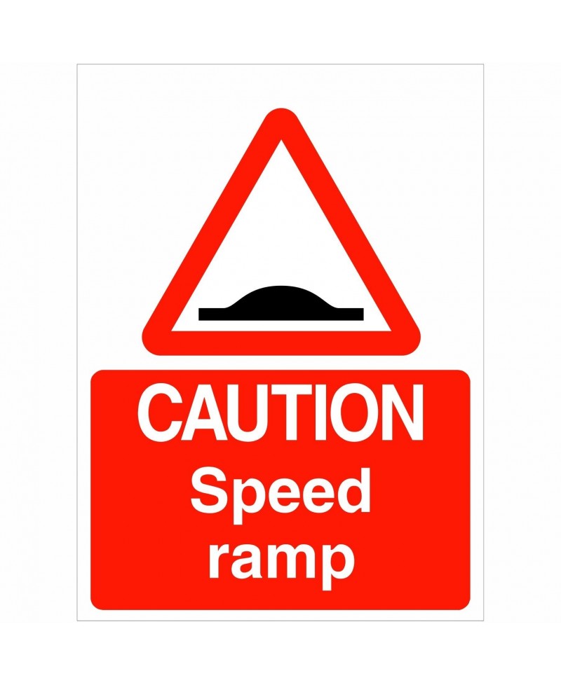 Caution Speed Ramp Sign