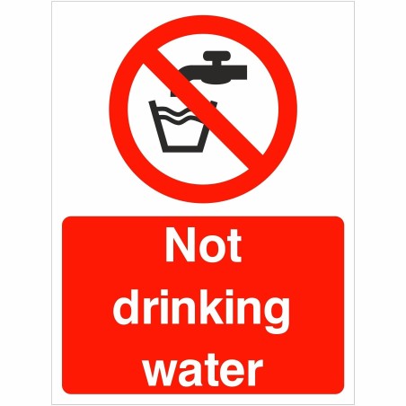 Not Drinking Water Sign