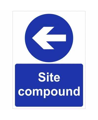 Site Compound Arrow Left Sign