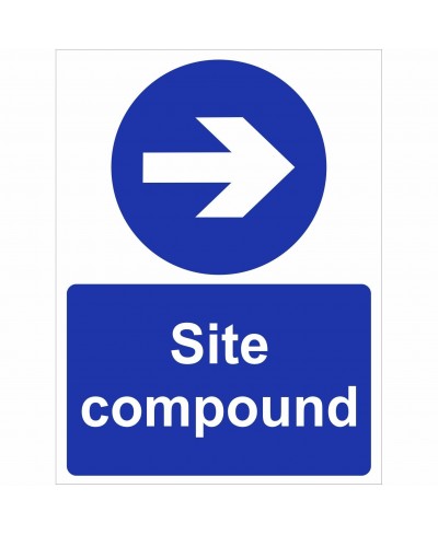 Site Compound Arrow Right Sign