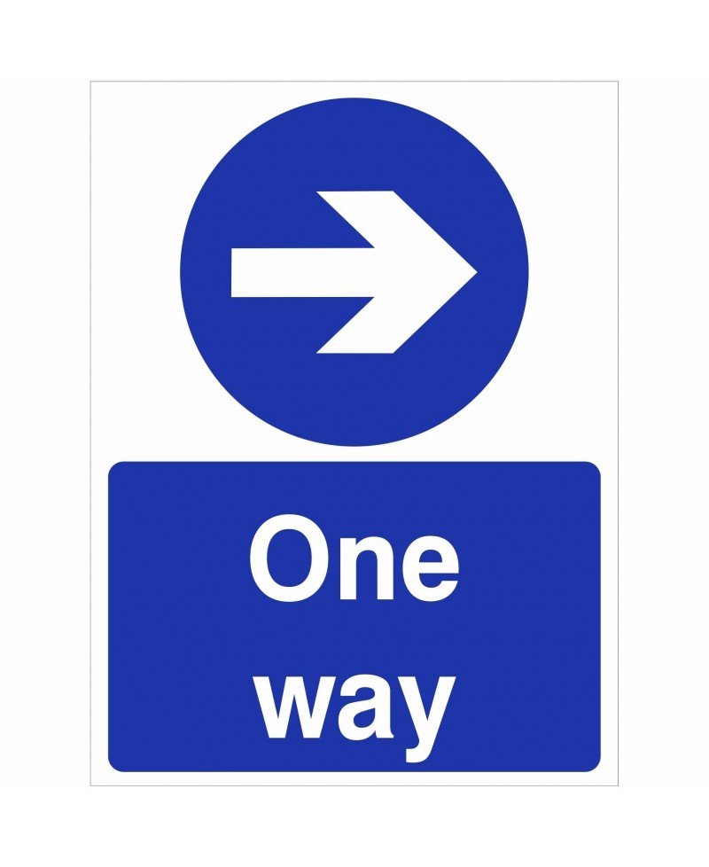 One Way Arrow Right Sign