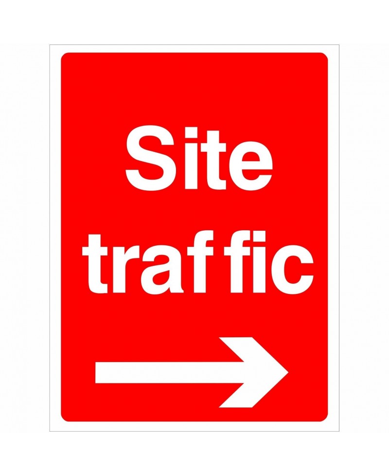 Site Traffic Arrow Right Sign