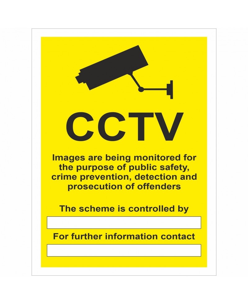 CCTV Images Are Being Monitored Sign