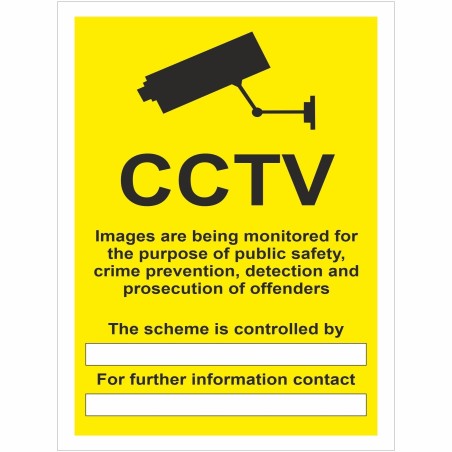 CCTV Images Are Being Monitored Sign