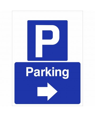 Parking Arrow Right Sign