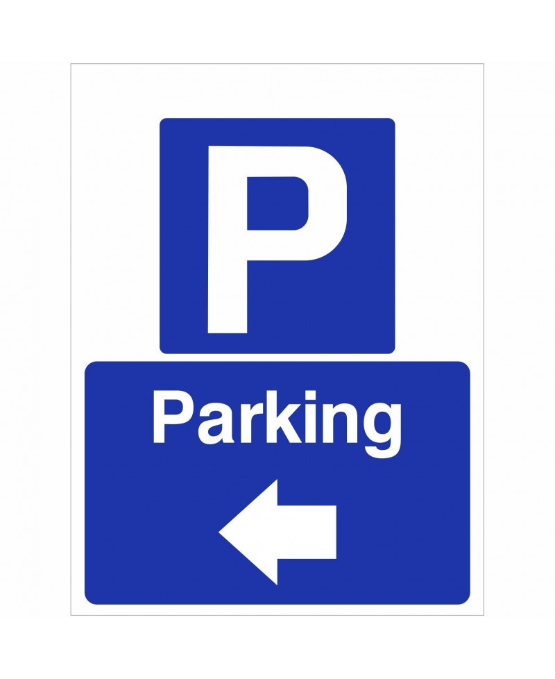 Parking Arrow Left Sign