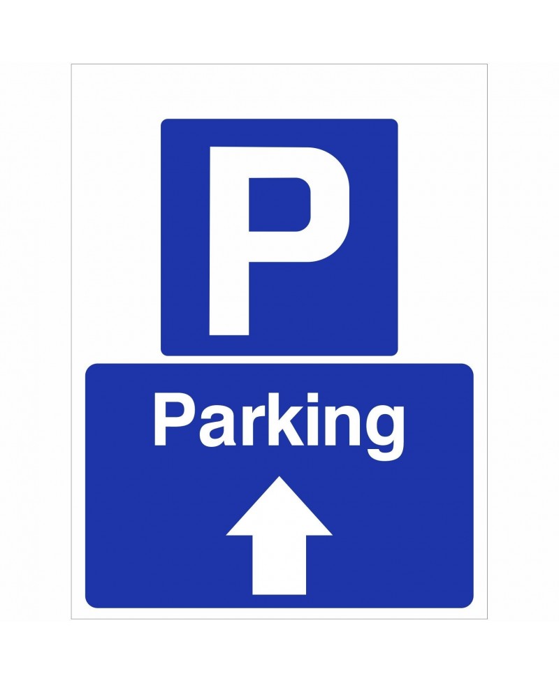 Parking Straight Ahead Sign
