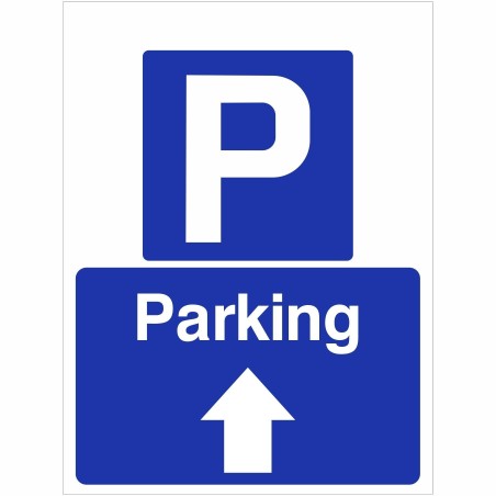 Parking Straight Ahead Sign