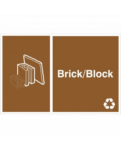 Brick/Block Recycling Sign