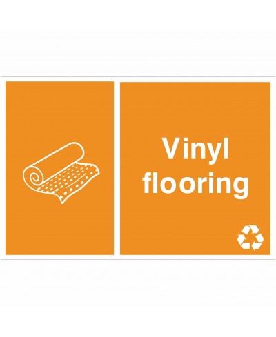 Vinyl Flooring Recycling Sign