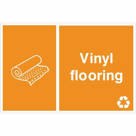 Vinyl Flooring Recycling Sign