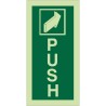 Glow in the Dark Push Door Sign