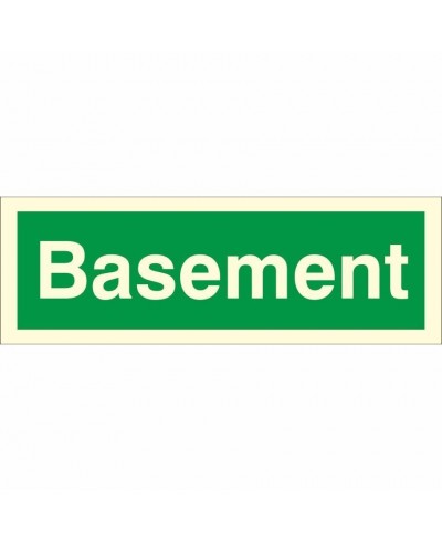 Basement Stairway Identification Sign - Class B