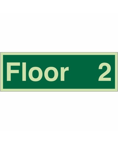 Floor 2 - Floor Identification Sign