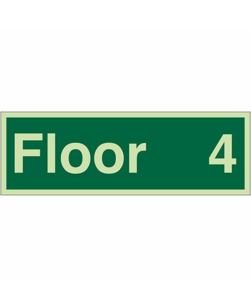 Floor 4 - Floor Identification Sign