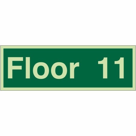 Floor 11 - Floor Identification Sign