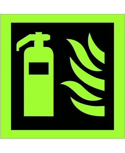 Glow in the Dark Fire Extinguisher Symbol Sign - Class C