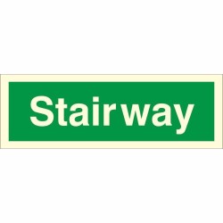 Glow in the Dark Stairway Identification Sign