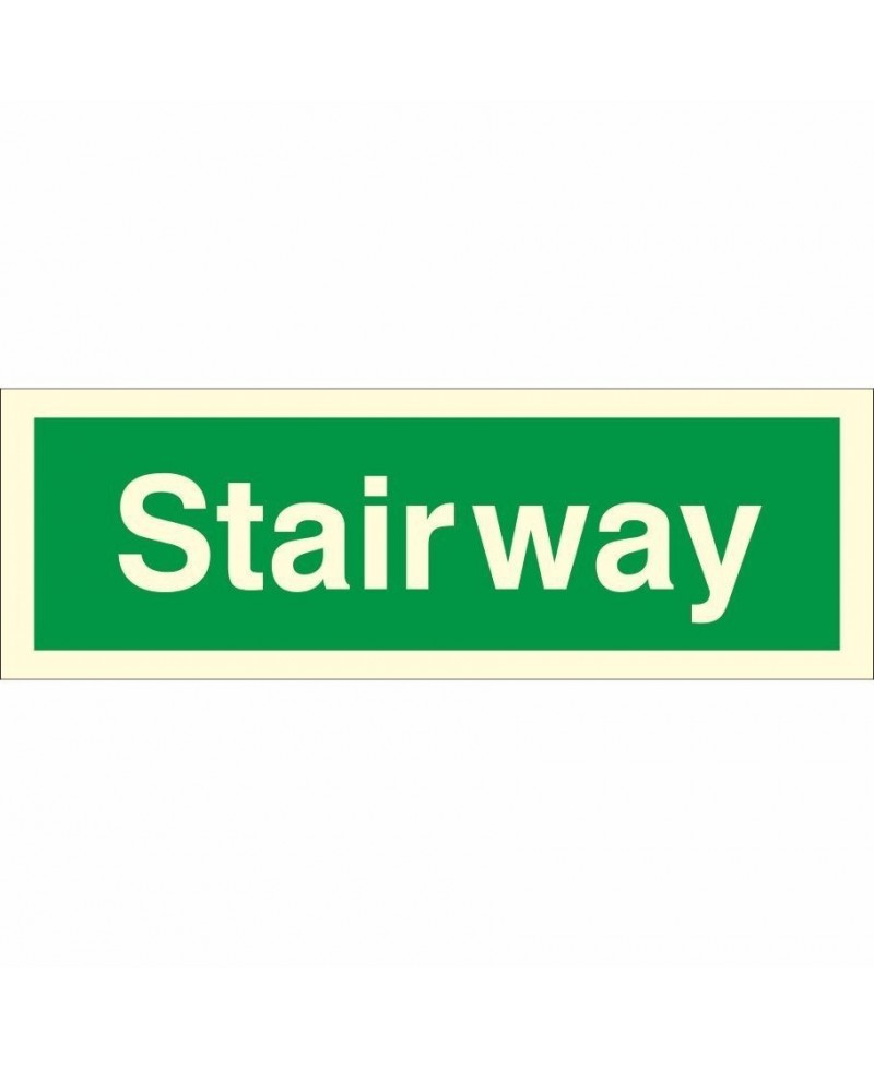 Photoluminescent Stairway Identification Sign