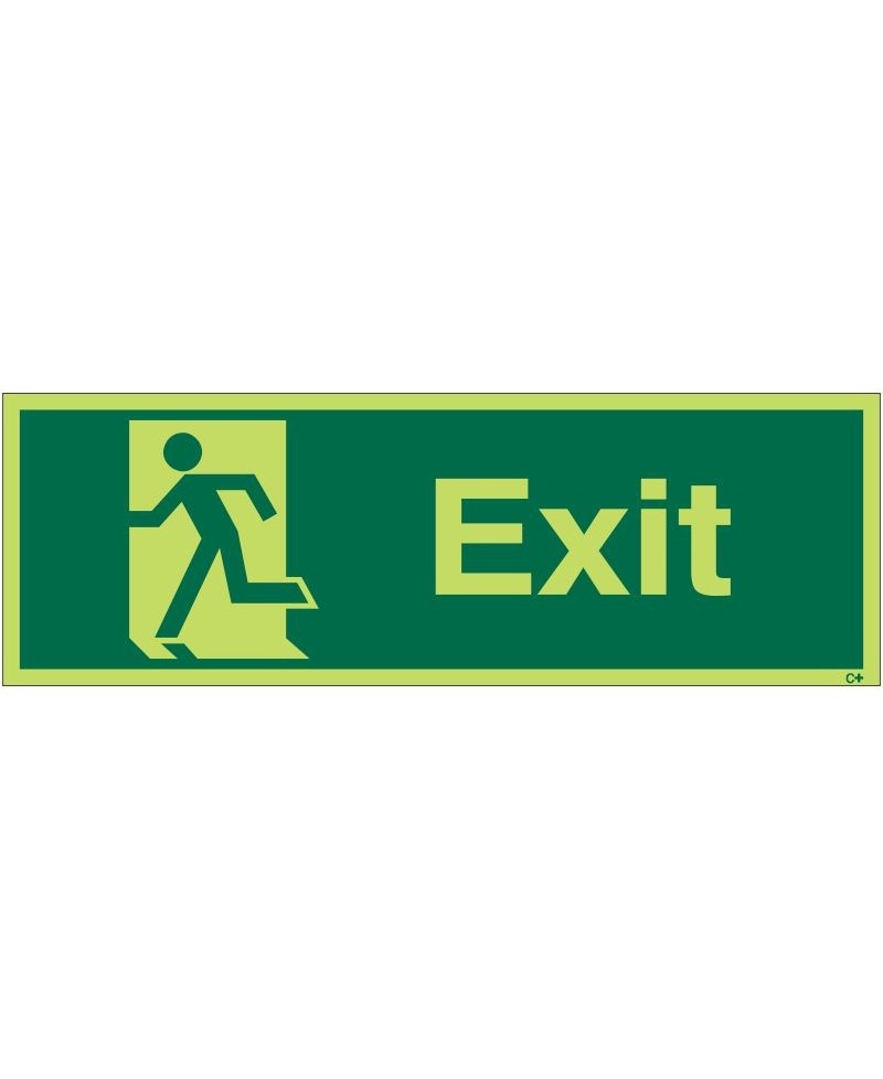 Photoluminescent Exit Sign - Class C