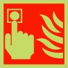 Glow in the Dark Fire Alarm Symbol Sign