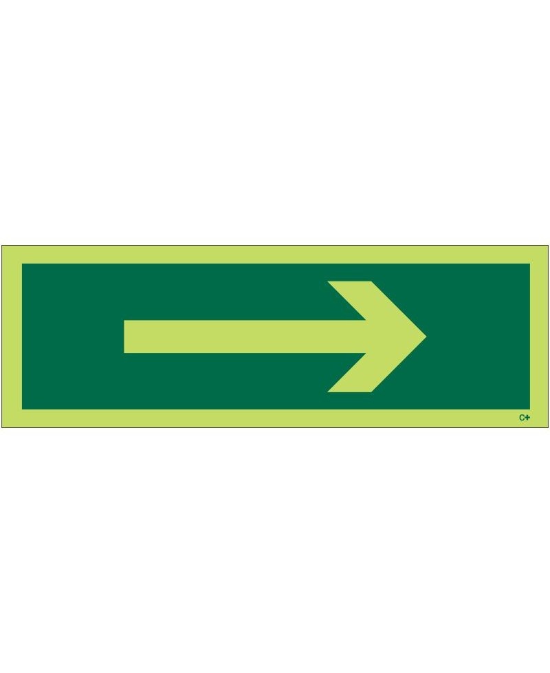 Photoluminescent Arrow Sign - Class C