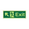 Photoluminescent Exit Arrow Up Left Sign