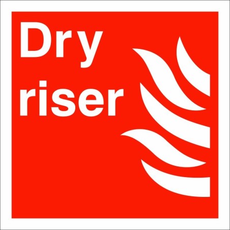 Dry Riser Sign - 200mm x 200mm | Rainbow Safety