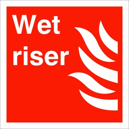 Wet Riser Sign - 200mm x 200mm | Rainbow Safety