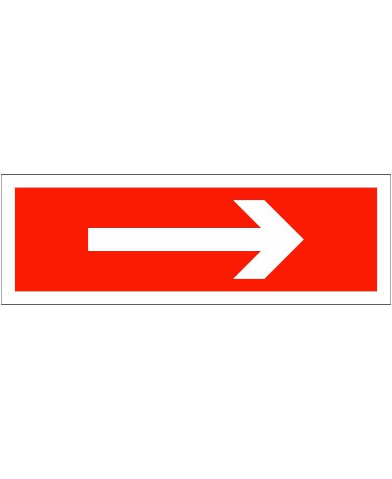 Arrow Right Sign - 300mm x 100mm