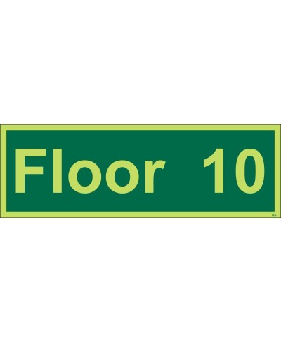 Floor 10 - Floor Identification Sign