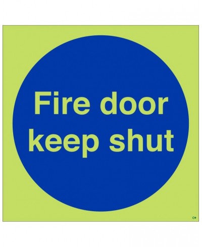 Fire Door Keep Shut Sign 100x100