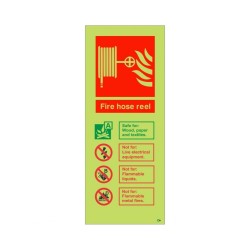 Glow in the Dark Fire Hose Reel Sign Glow in the Dark Fire Hose Reel Sign