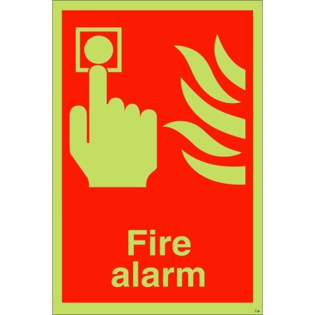 Glow in the Dark Fire Alarm Call Point Sign