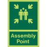 Glow in the Dark Assembly Point Sign