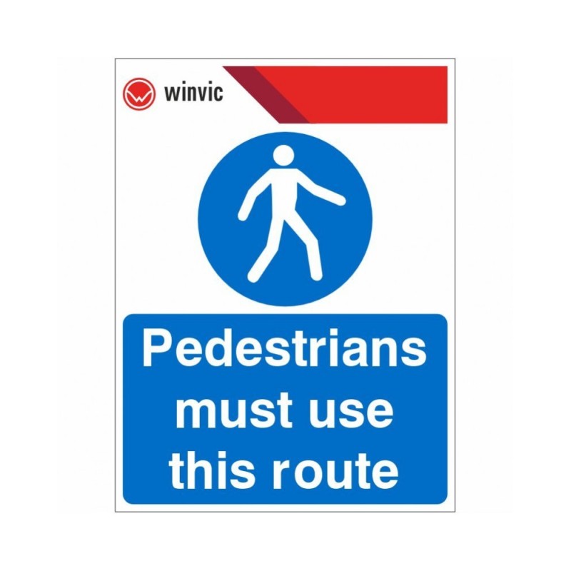 Pedestrians Must Use This Route