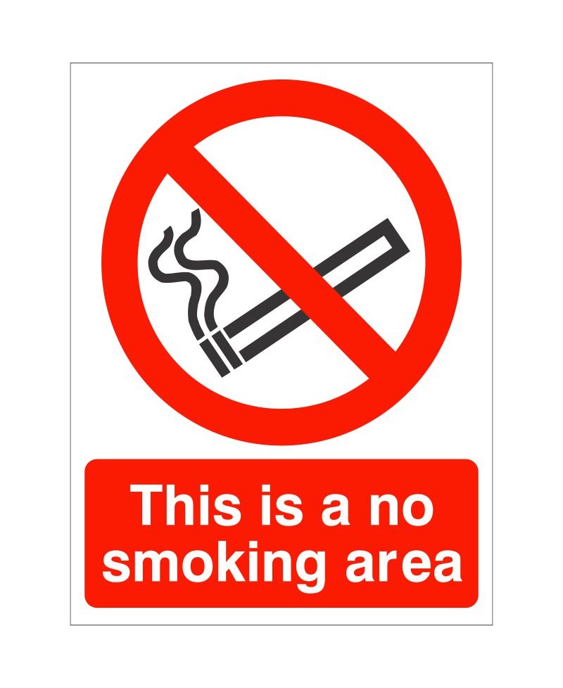 This Is A No Smoking Area Sign