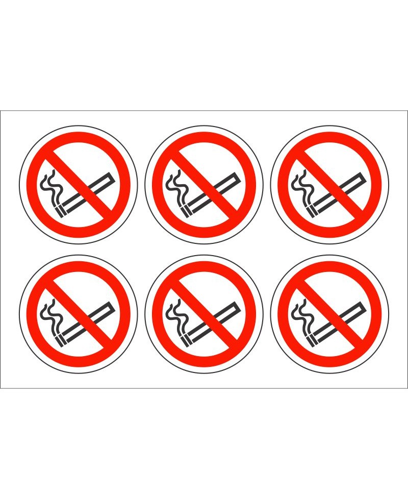 Pack of 24 No Smoking Symbol Signs