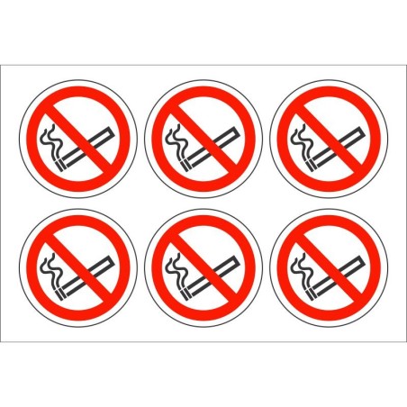 Pack of 24 No Smoking Symbol Signs