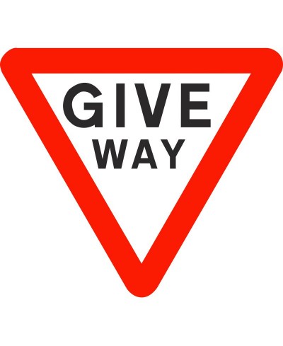 Give Way Traffic Sign