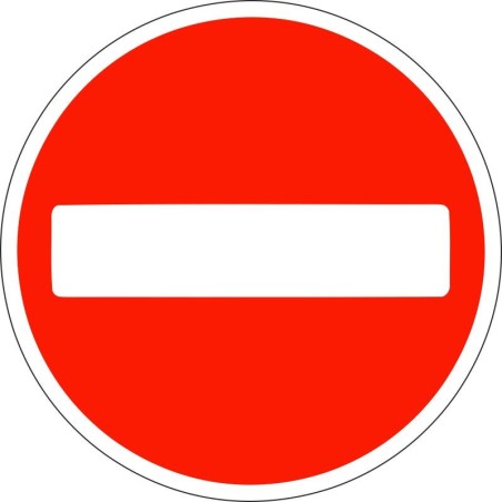 No Entry Traffic Sign