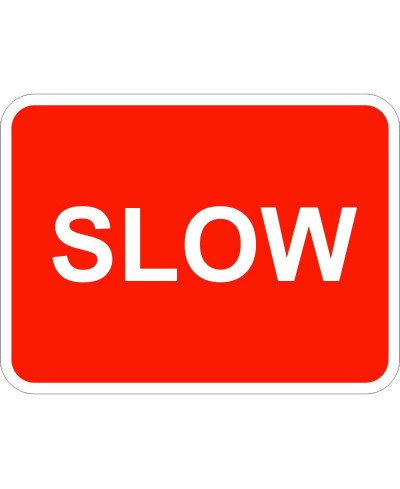 Slow Traffic Sign