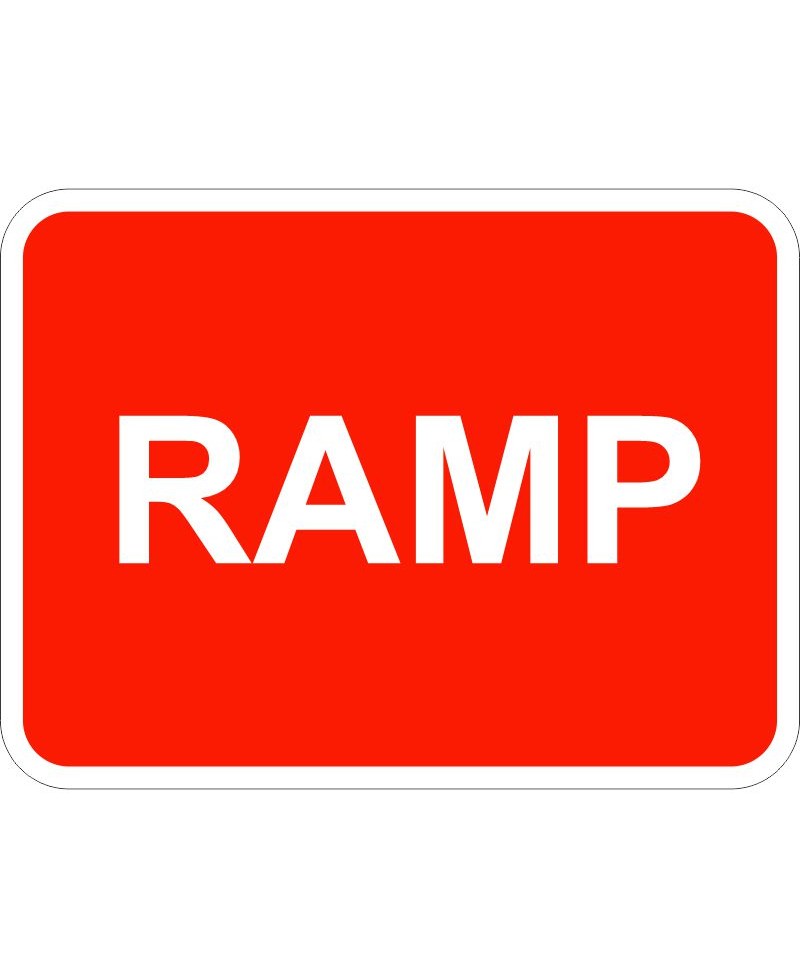 Ramp Traffic Sign